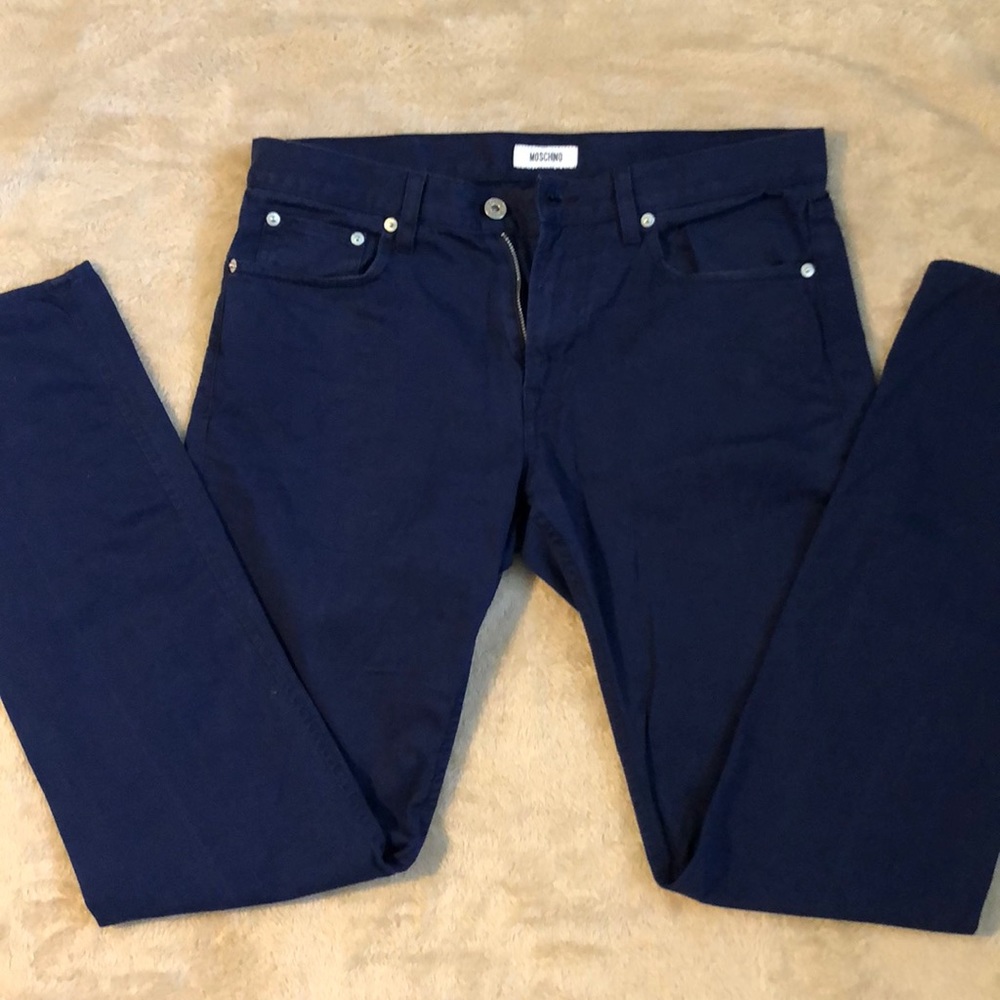 Moschino Navy Blue Men’s Casual Pants 32x32